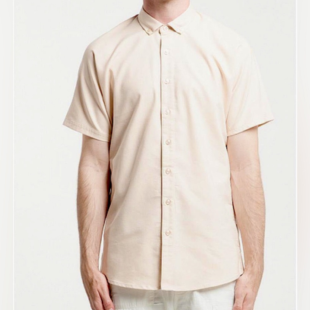 Publish Galo Short Sleeve Button up - Tan - Medium